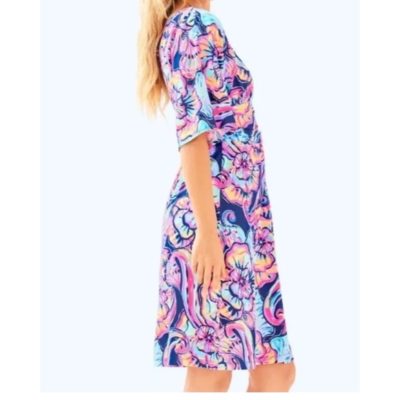 Lilly Pulitzer Nauti Navy Boho Boteau Parigi Dress - Picture 3 of 10